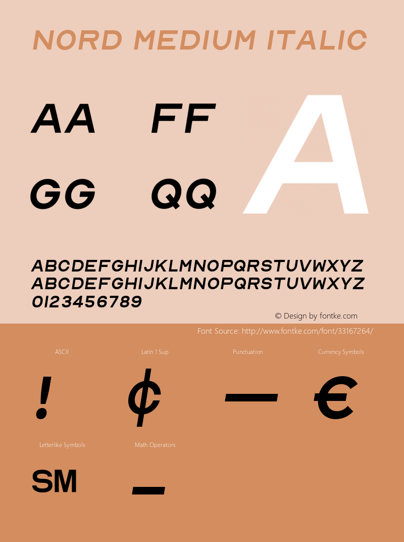 Nord Medium Italic Version 1.000图片样张