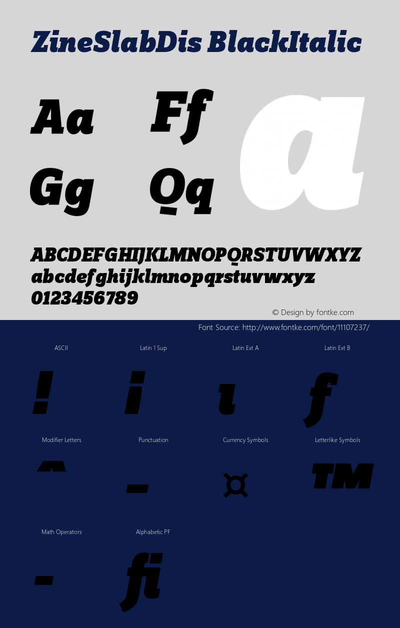 ZineSlabDis BlackItalic Version 004.301图片样张