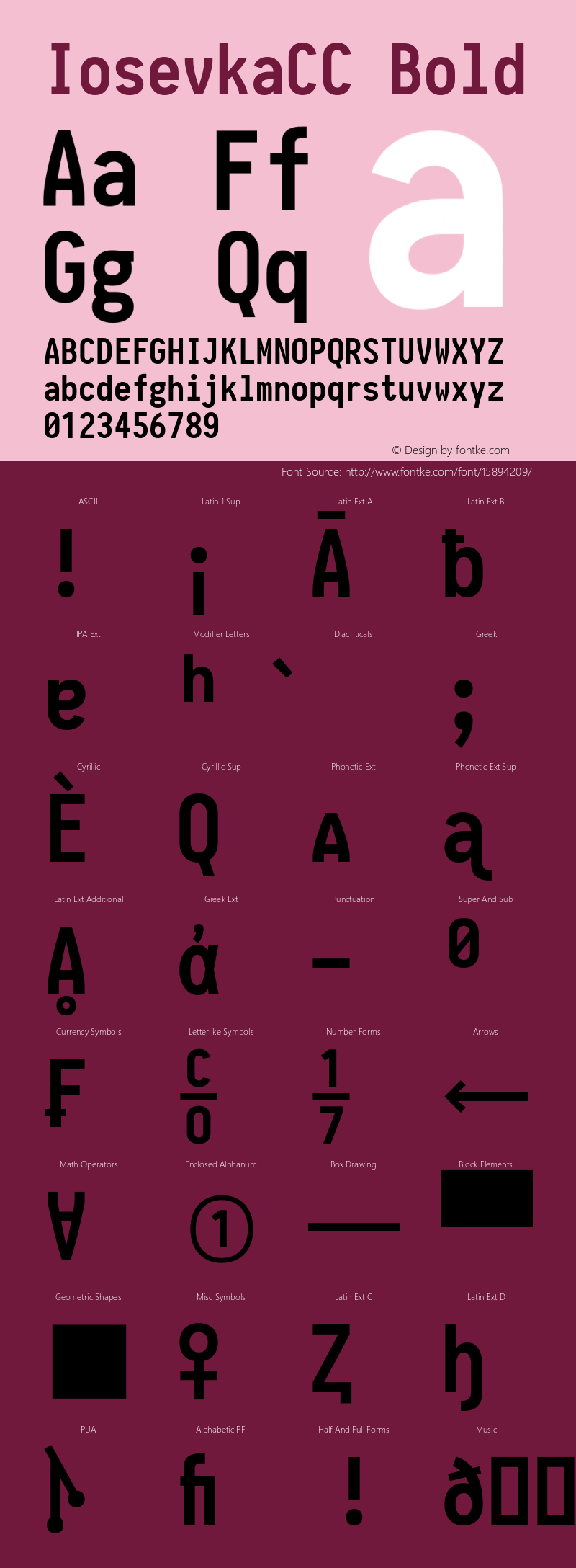IosevkaCC Bold 1.0-beta7; ttfautohint (v1.4.1)图片样张