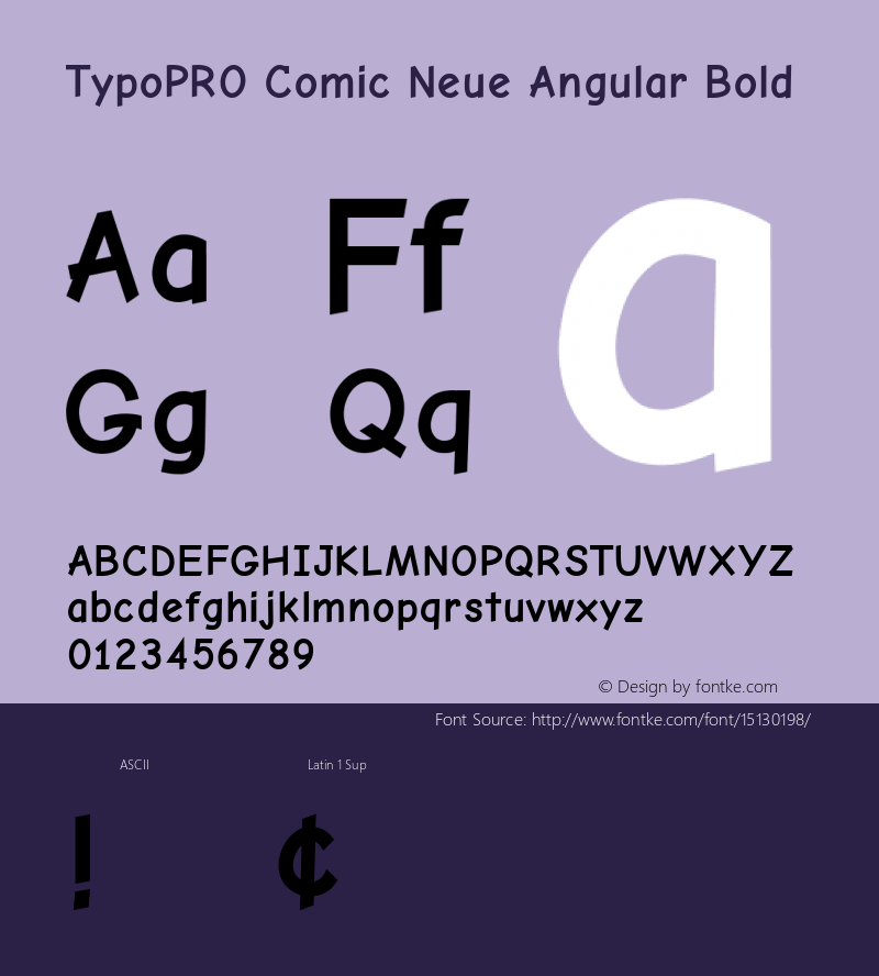TypoPRO Comic Neue Angular Bold Version 1.000图片样张