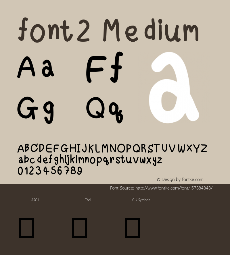 font2 Version 001.000图片样张