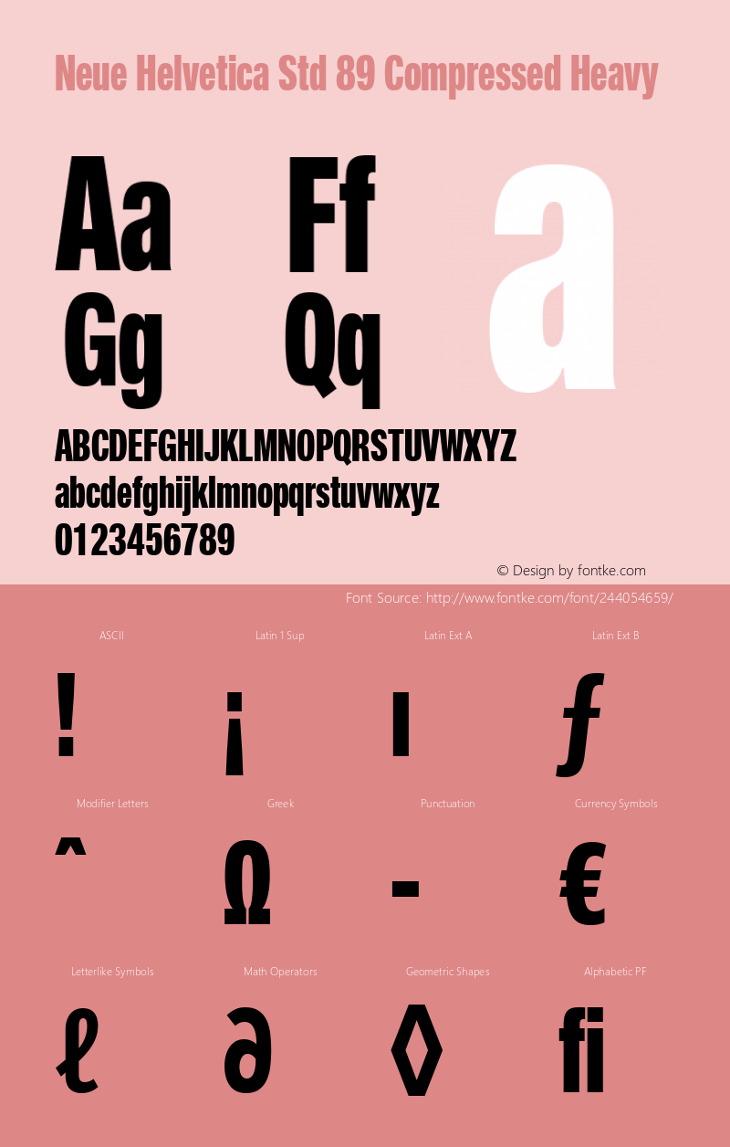 Neue Helvetica Std 89 Cm Heavy Version 1.00, build 9, s3图片样张