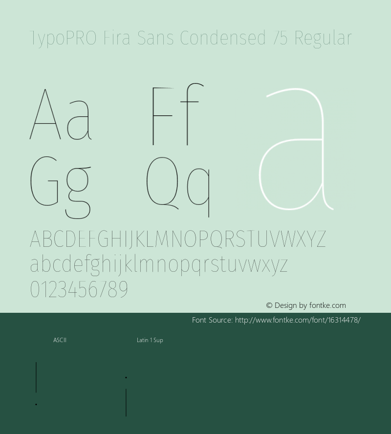 TypoPRO Fira Sans Condensed 75 Regular Version 4.202;PS 004.202;hotconv 1.0.88;makeotf.lib2.5.64775图片样张