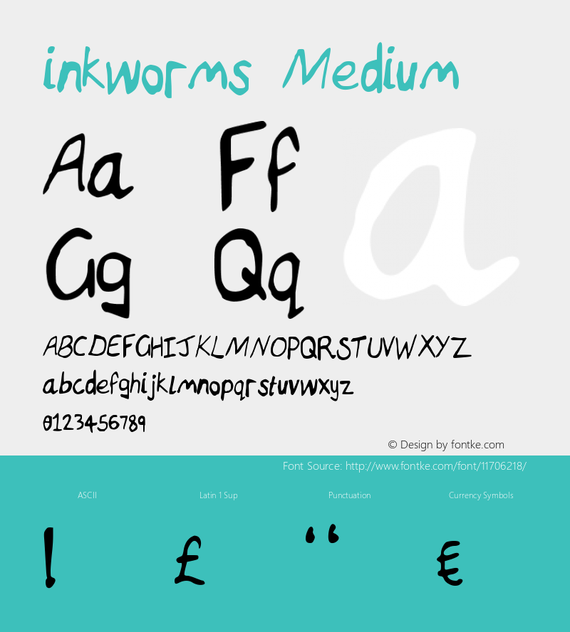 inkworms Medium Version 001.000图片样张