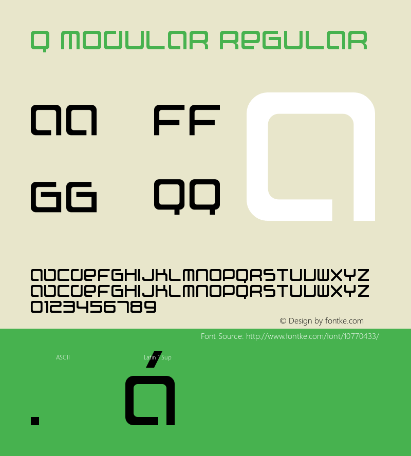 Q Modular Regular Version 1.0图片样张