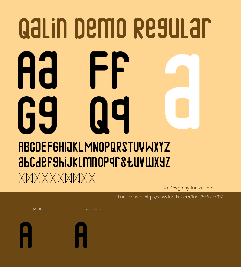 Qalin Demo Version 1.002;Fontself Maker 3.1.2图片样张