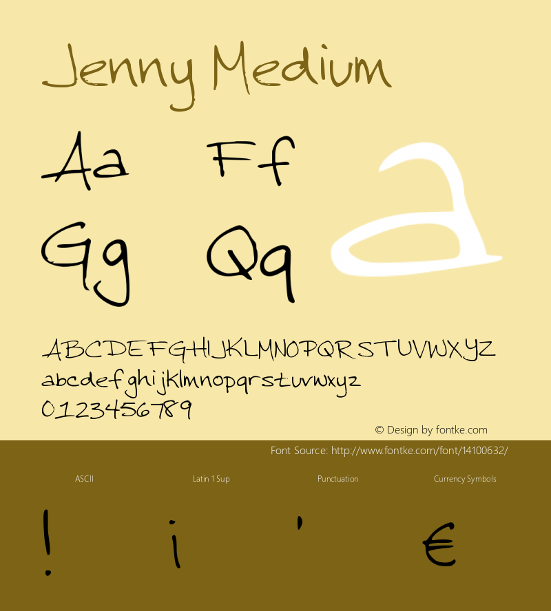 Jenny Medium Version 001.000图片样张