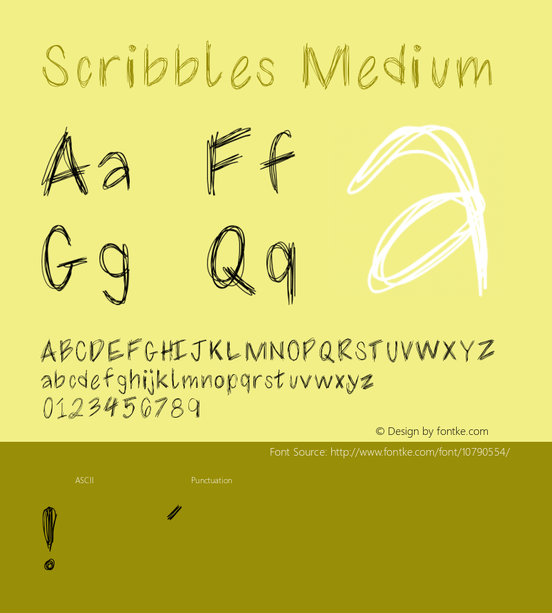 Scribbles Medium Version 001.000图片样张