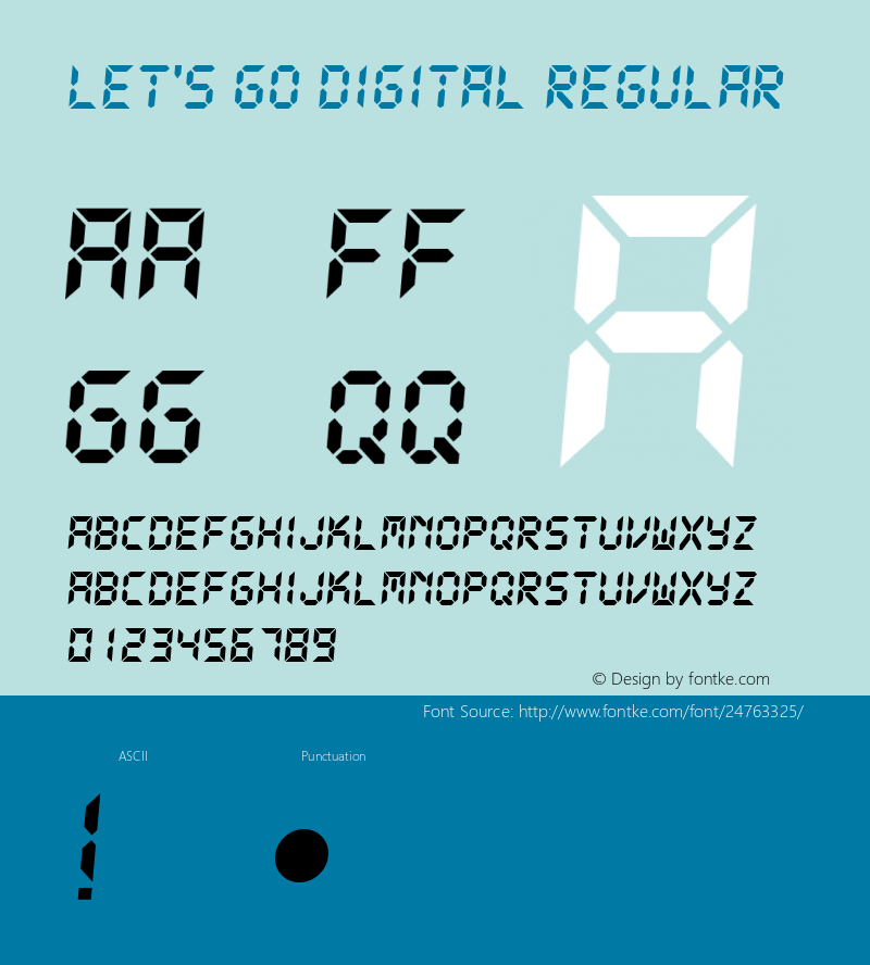 Let's go Digital Regular 1.0图片样张