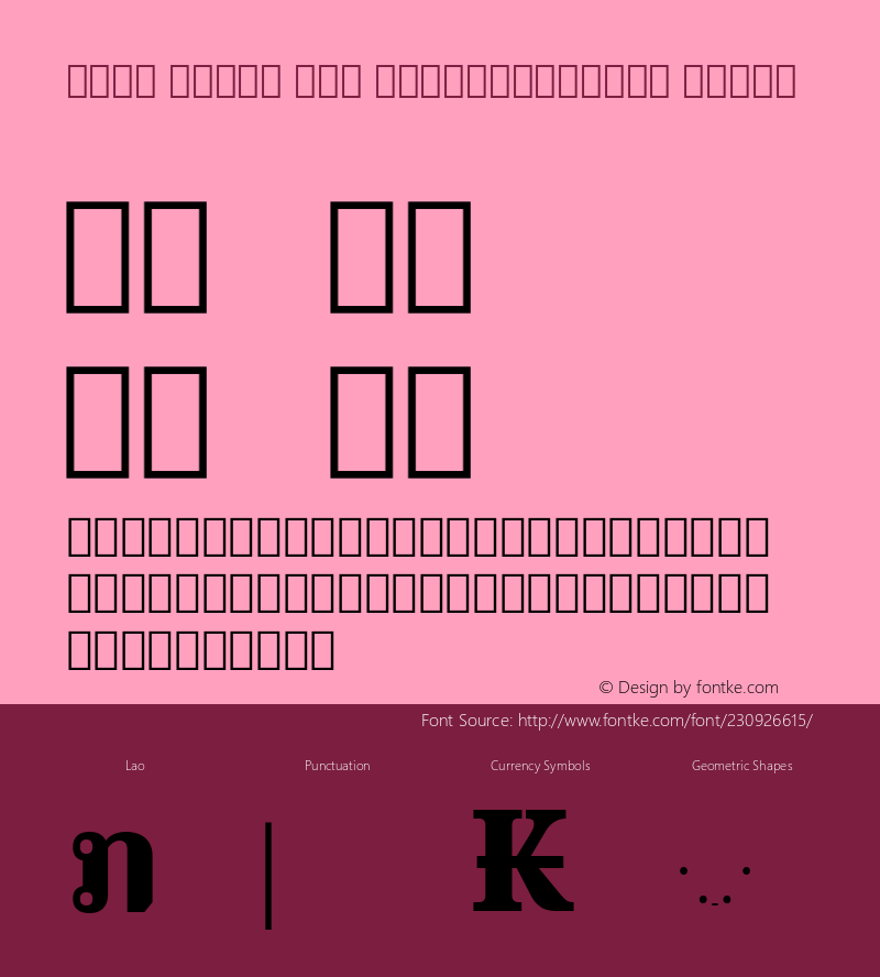 Noto Serif Lao SemiCondensed Black Version 2.000; ttfautohint (v1.8) -l 8 -r 50 -G 200 -x 14 -D lao -f none -a qsq -X 