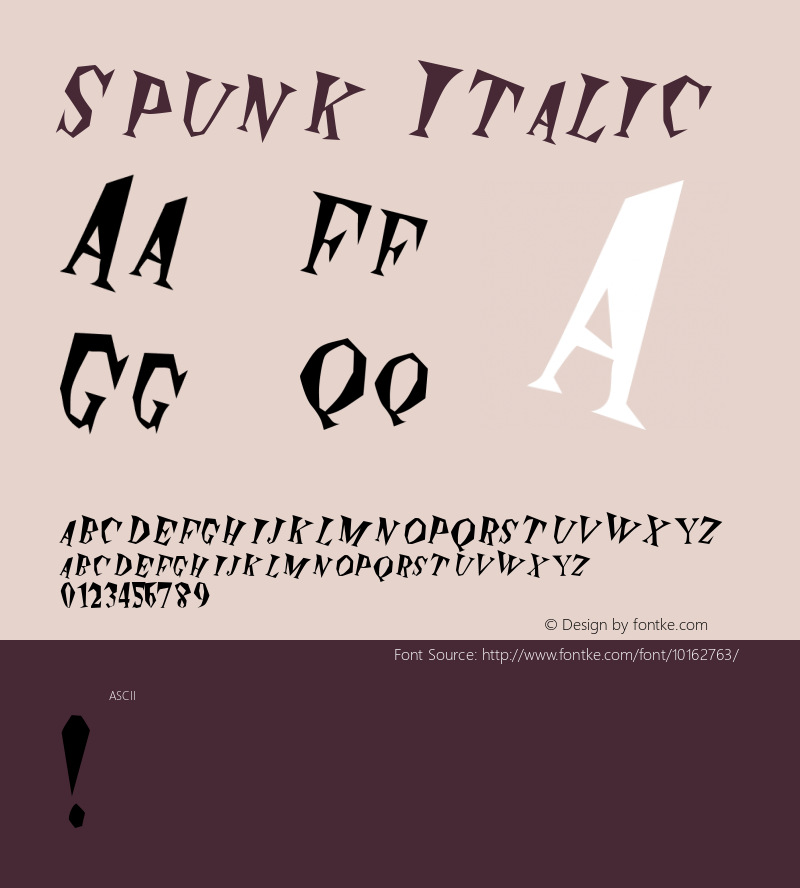 Spunk Italic Rev. 003.000图片样张