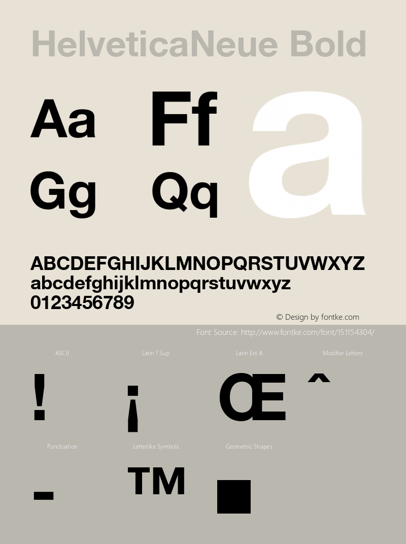 HelveticaNeue Bold Macromedia Fontographer 4.1 9/19/98图片样张