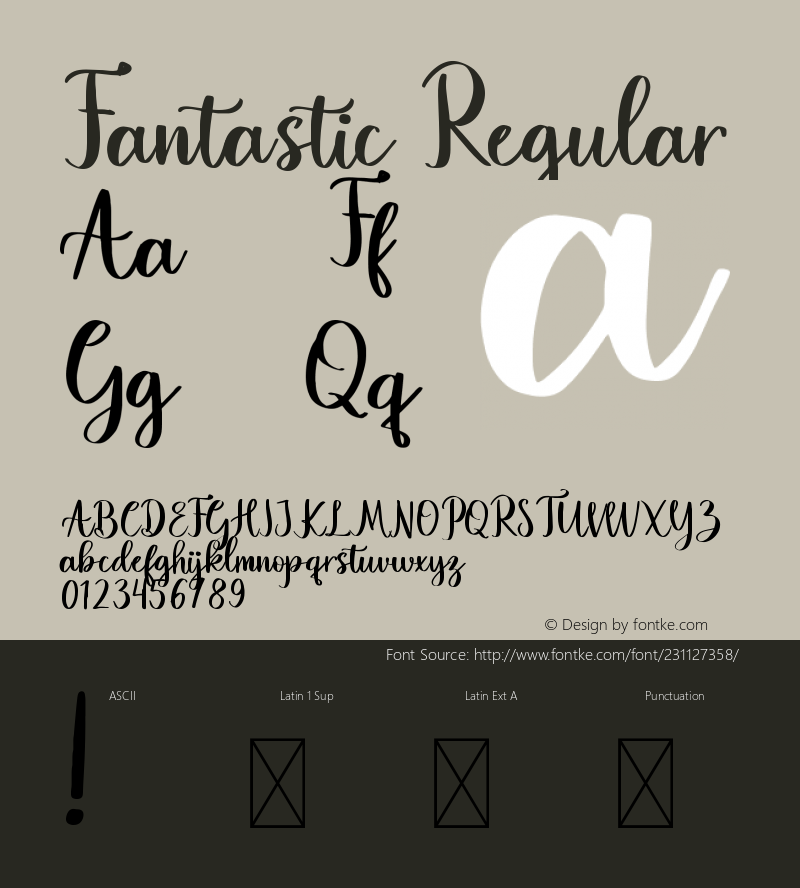 Fantastic Version 1.002;Fontself Maker 3.5.4图片样张