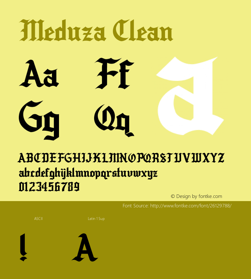 Meduza Clean Version 1.003;Fontself Maker 2.1.2图片样张