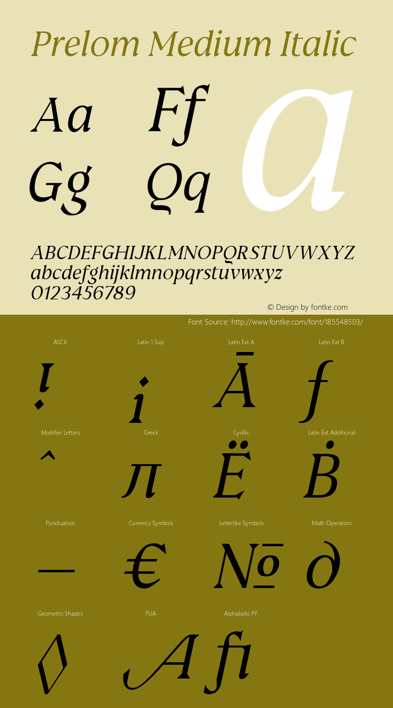 Prelom Medium Italic 1.000图片样张