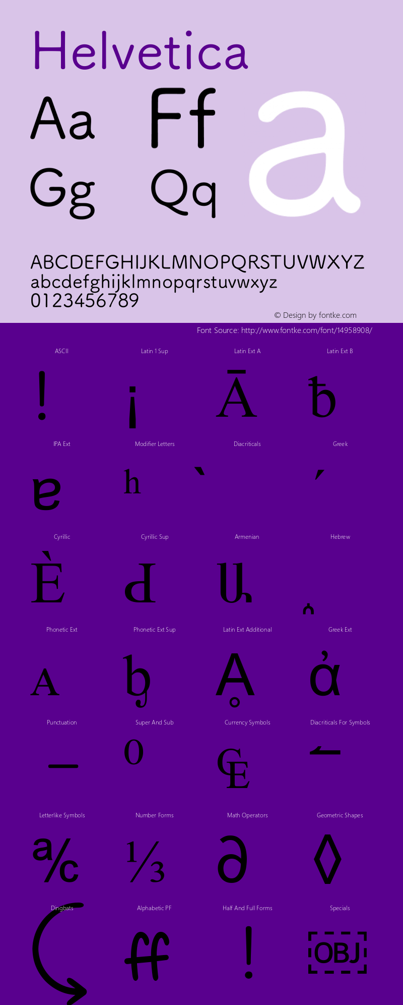 Helvetica 斜体 9.0d4e1图片样张