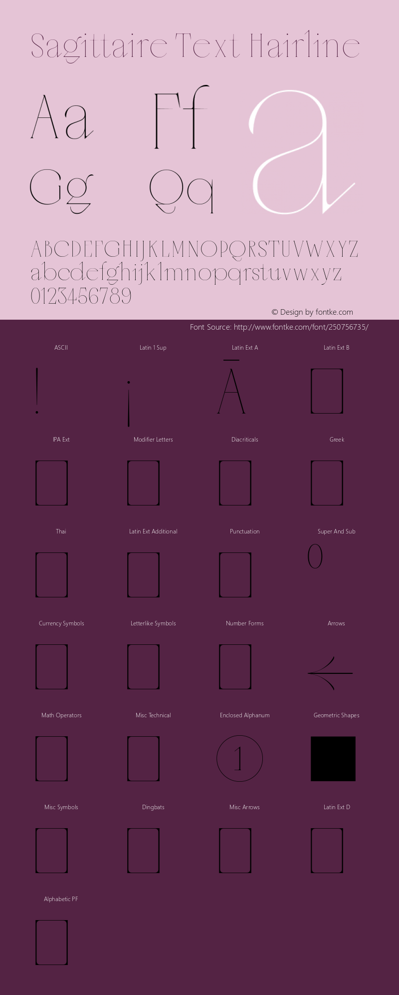 Sagittaire Text Hairline Version 1.100;Glyphs 3.2 (3226)图片样张