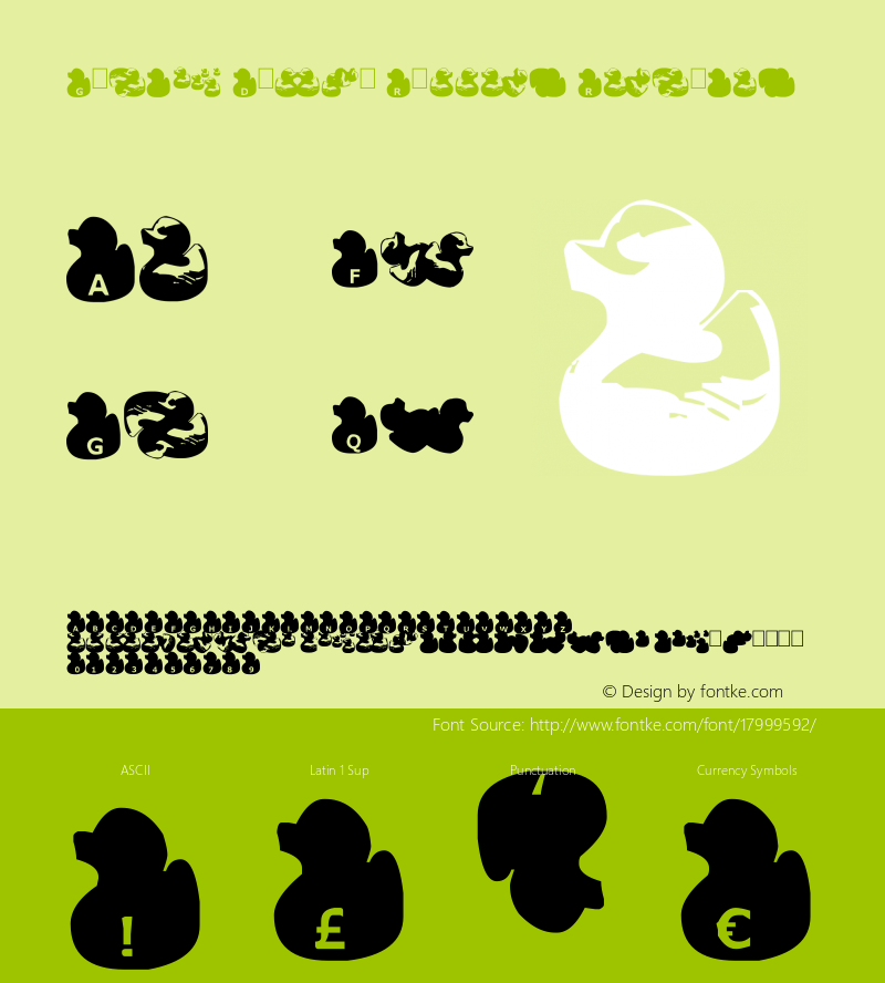 Gugli Ducky Rubber Regular Version 1.00 May 31, 2009, initial release, www.yourfonts.com图片样张