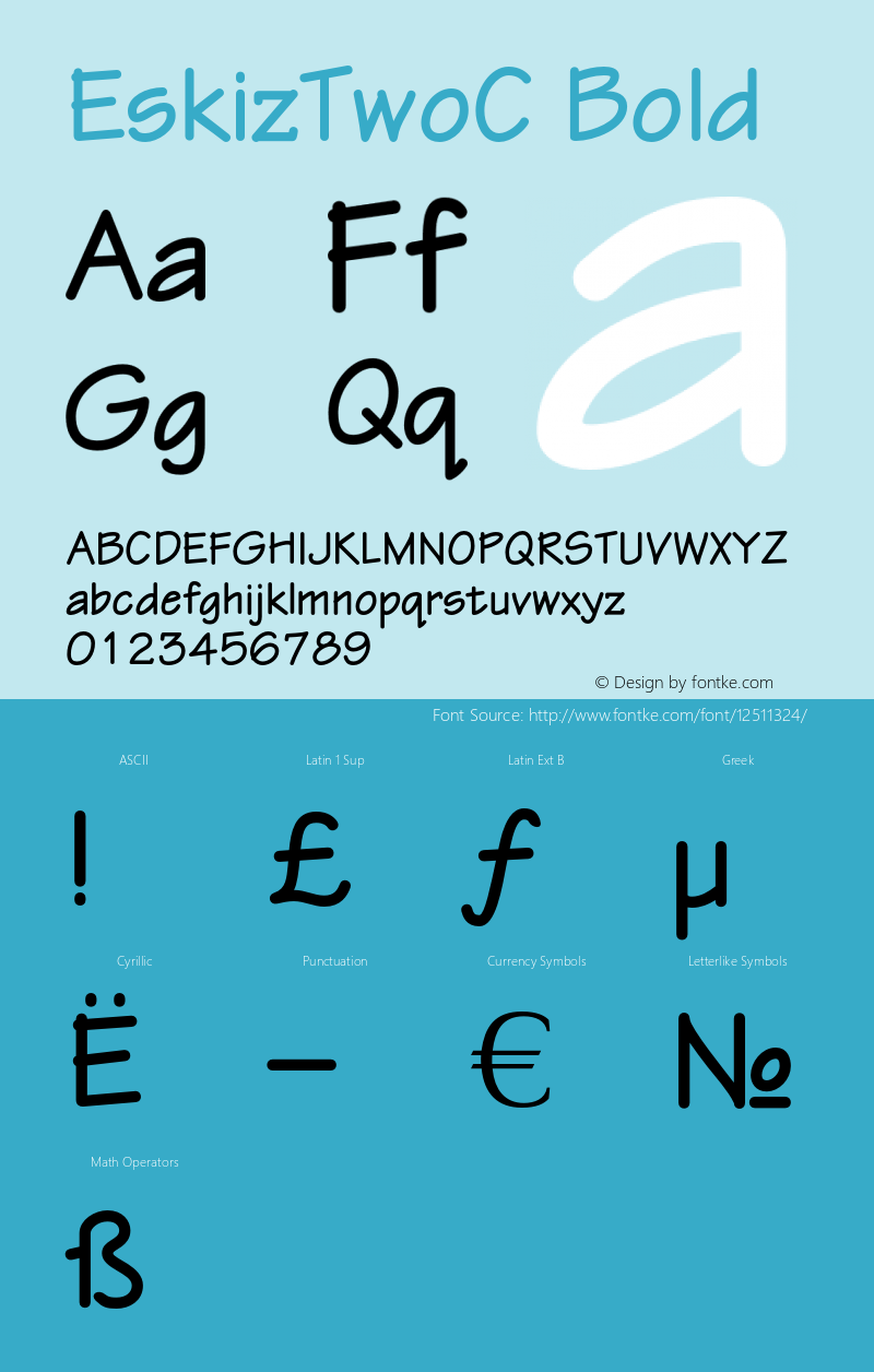 EskizTwoC Bold OTF 1.0;PS 001.000;Core 116;AOCW 1.0 161图片样张