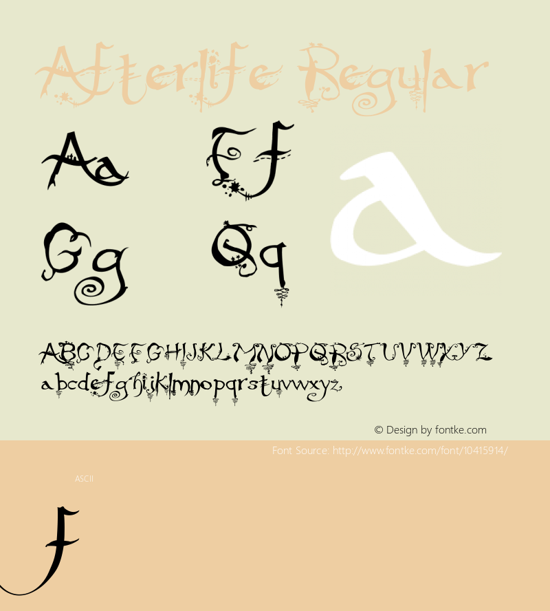 Afterlife Regular 001.000图片样张