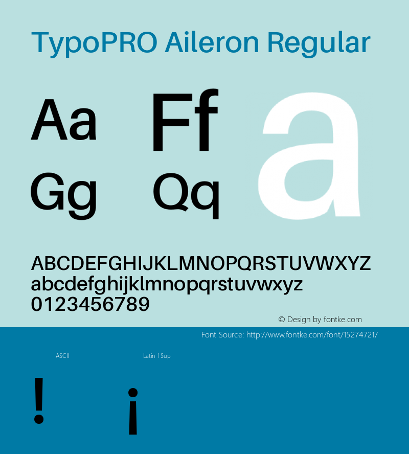 TypoPRO Aileron Regular Version 1.102;PS 001.102;hotconv 1.0.70;makeotf.lib2.5.58329图片样张