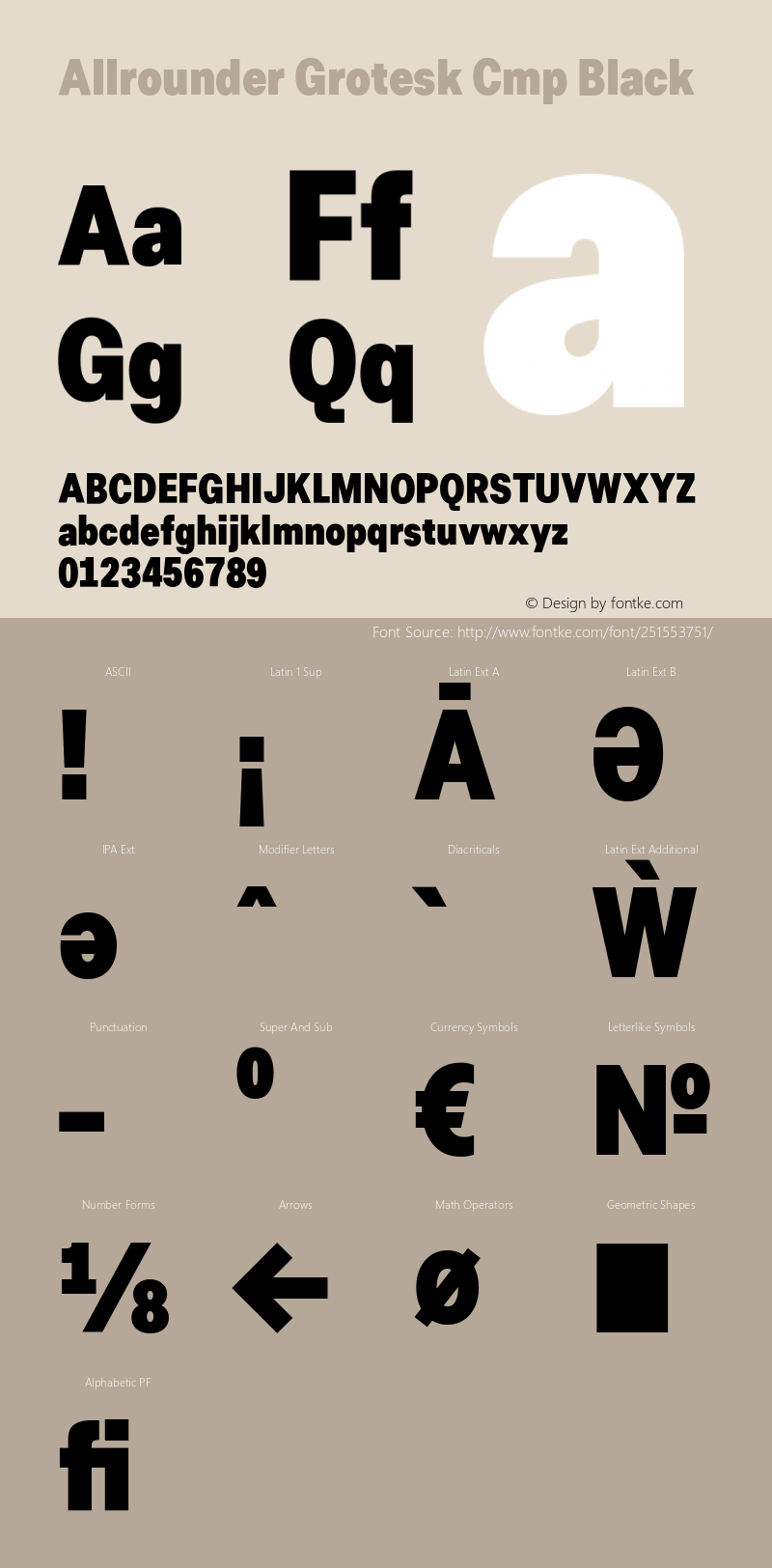 Allrounder Grotesk Cmp Black Version 1.000图片样张