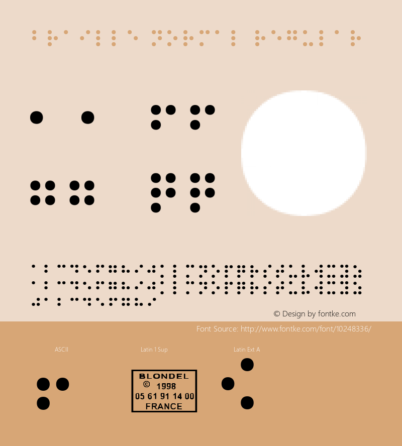 Braille Normal Regular 1998; 1.1, release图片样张