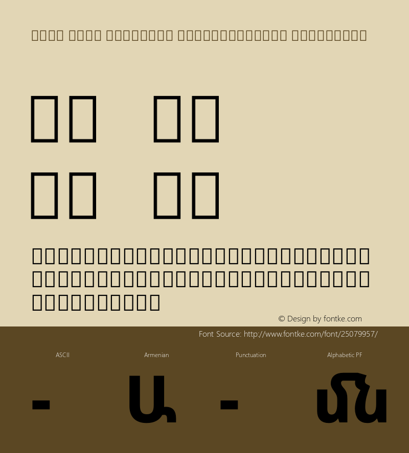 Noto Sans Armenian SemiCondensed ExtraBold Version 2.040图片样张