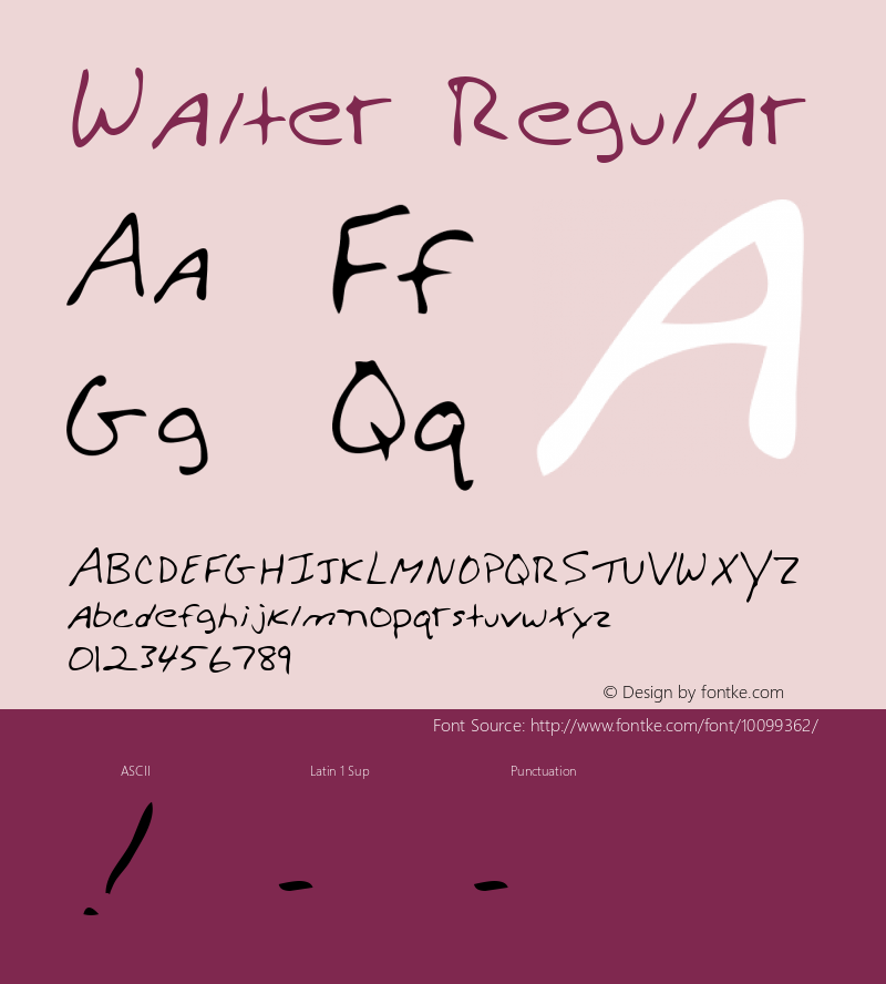 Walter Regular Altsys Metamorphosis:3/2/95图片样张