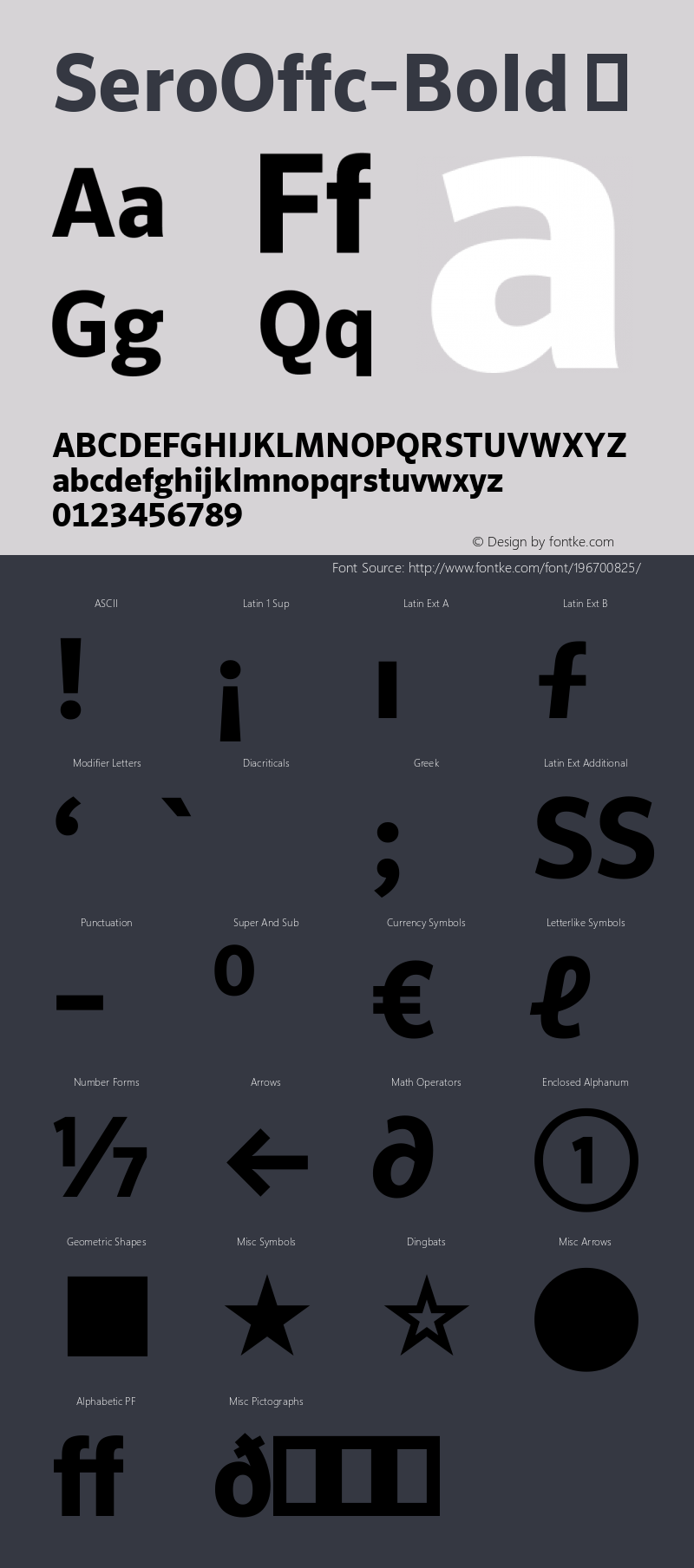 ☞Sero Offc Bold Version 7.504; 2011; Build 1023;com.myfonts.easy.fontfont.sero.offc-bold.wfkit2.version.4d2c图片样张