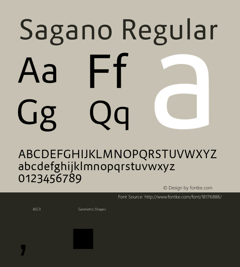 Sagano Regular Version 1.000;PS 001.000;hotconv 1.0.70;makeotf.lib2.5.58329图片样张