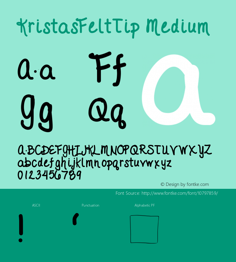 KristasFeltTip Medium Version 001.000图片样张