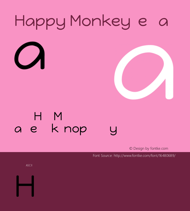 Happy Monkey Regular Version 1.001图片样张