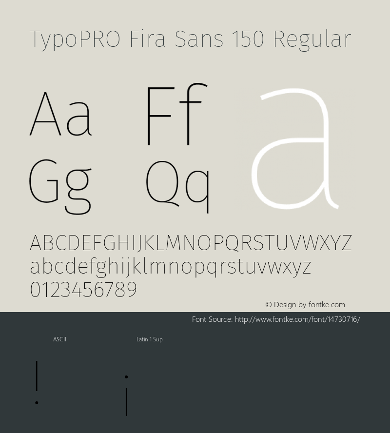 TypoPRO Fira Sans 150 Regular Version 3.111;PS 003.111;hotconv 1.0.70;makeotf.lib2.5.58329图片样张