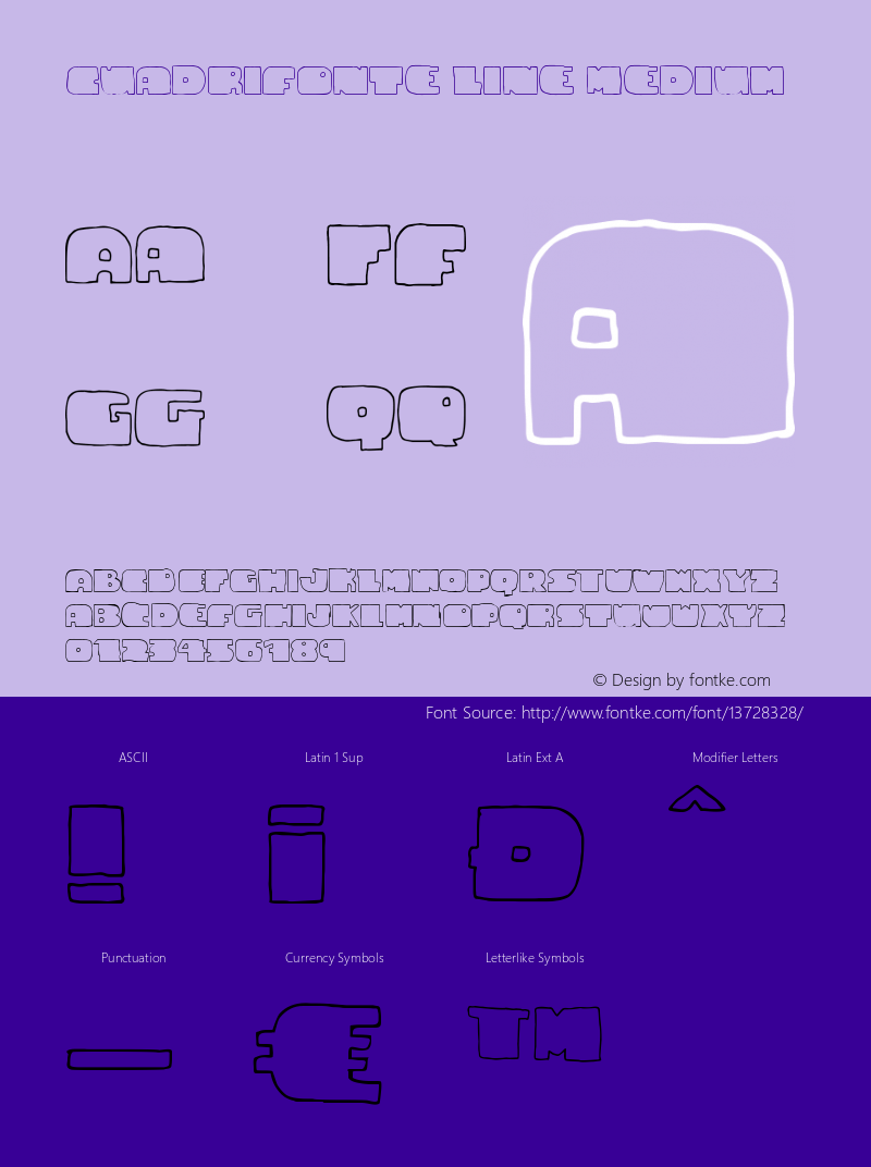 Cuadrifonte Line Medium Version 001.000图片样张