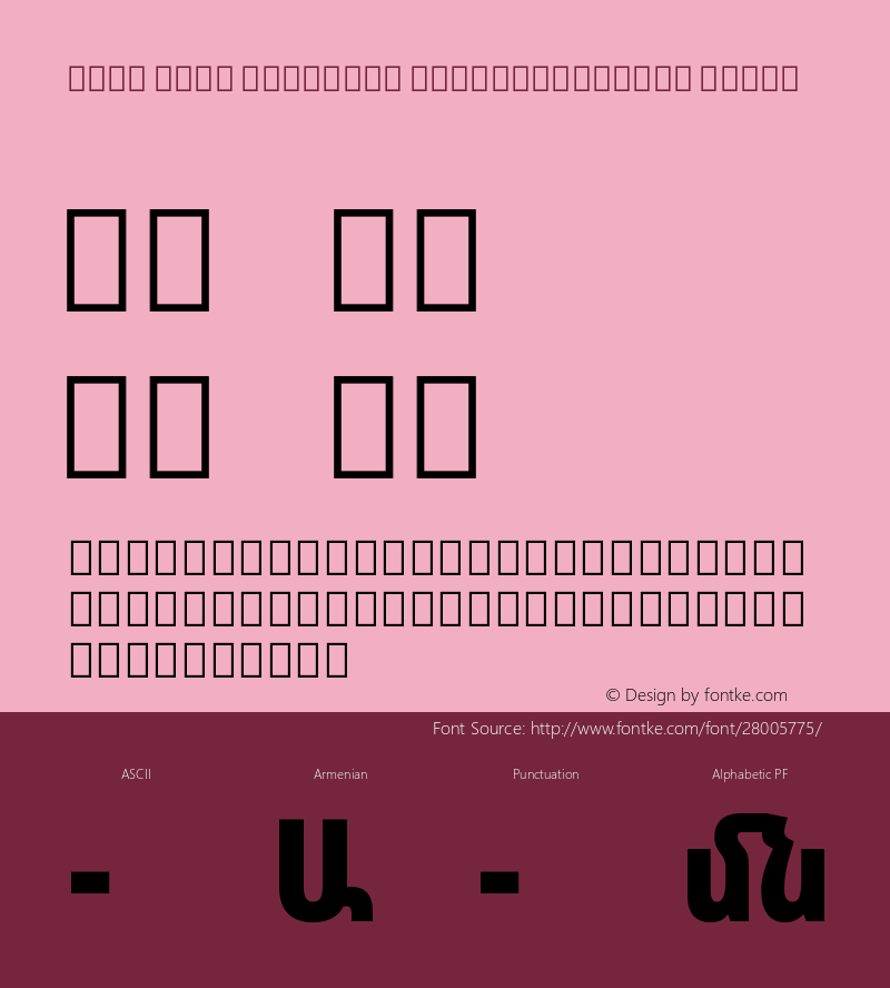 Noto Sans Armenian ExtraCondensed Black Version 2.040图片样张