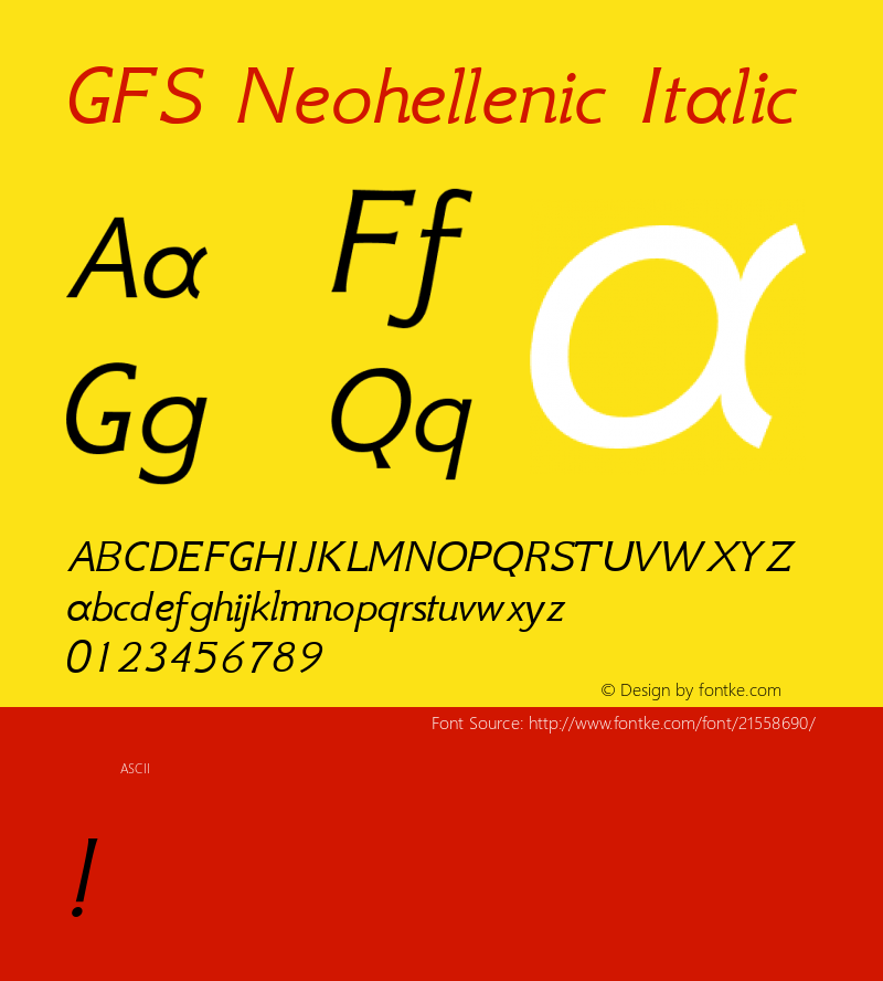 GFSNeohellenic Version 1.0图片样张