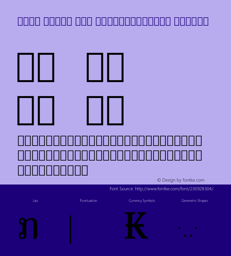 Noto Serif Lao SemiCondensed Medium Version 2.000; ttfautohint (v1.8) -l 8 -r 50 -G 200 -x 14 -D lao -f none -a qsq -X 