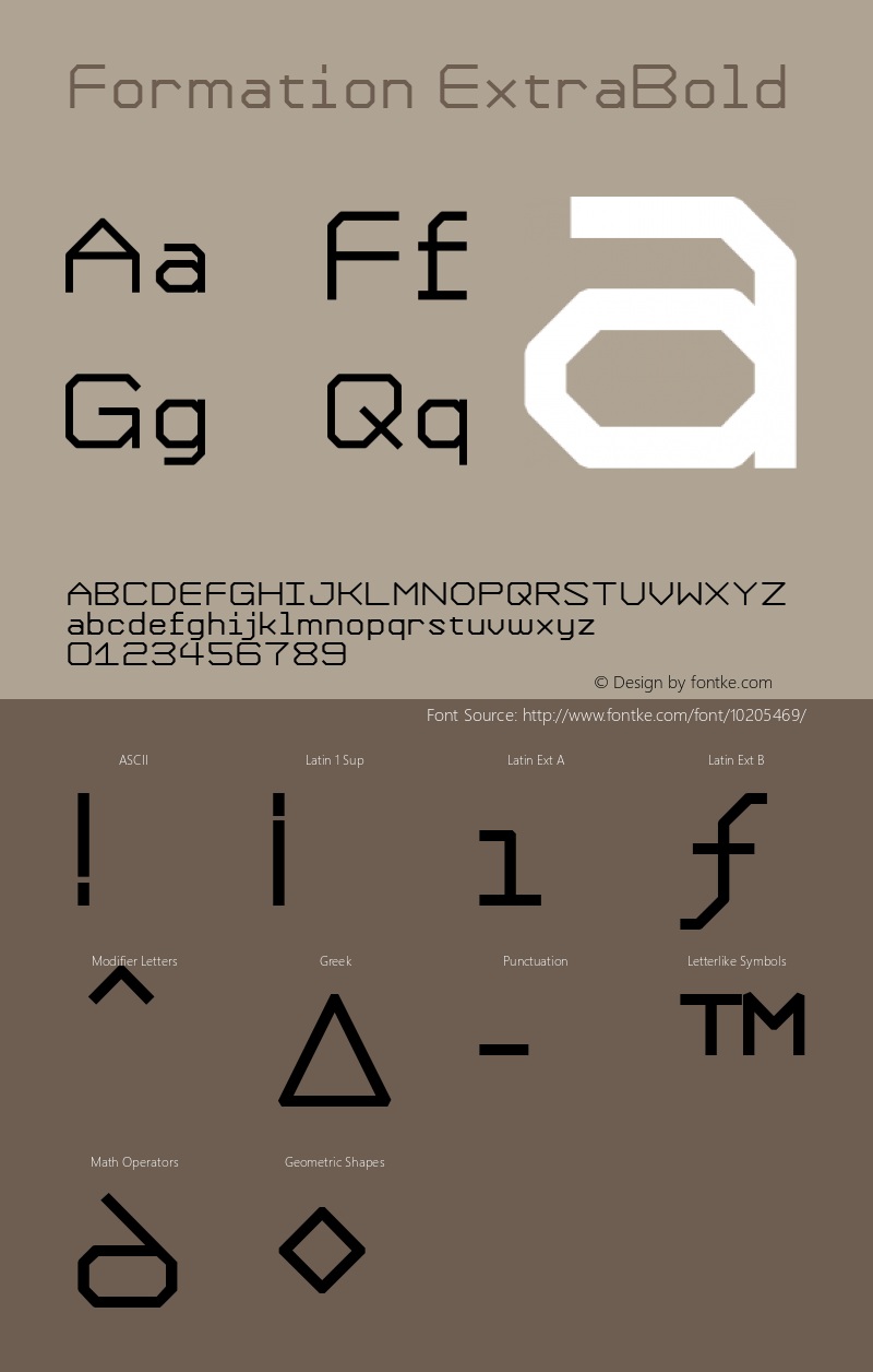 Formation ExtraBold version 1.00图片样张