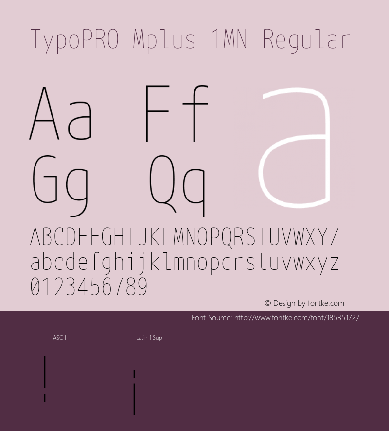 TypoPRO Mplus 1MN Regular Version 1.062图片样张