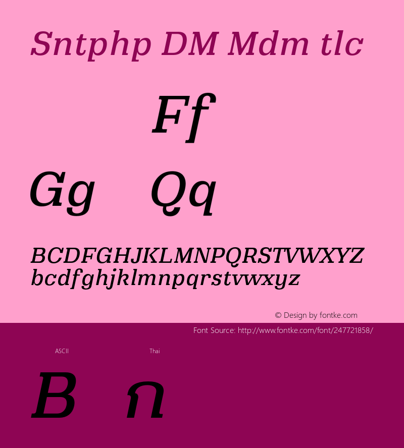 Santiphap DEMO Medium Italic Version 1.001;Glyphs 3.1.2 (3151)图片样张