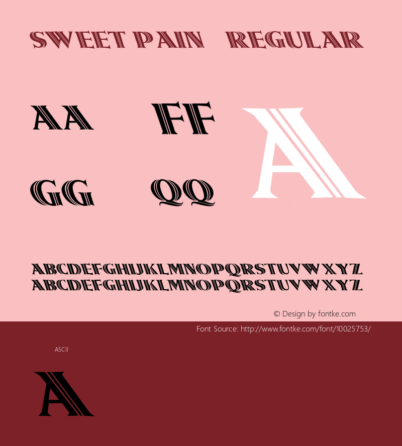 Sweet Pain 1 Regular 1.0 Fri Apr 28 13:28:03 1995图片样张