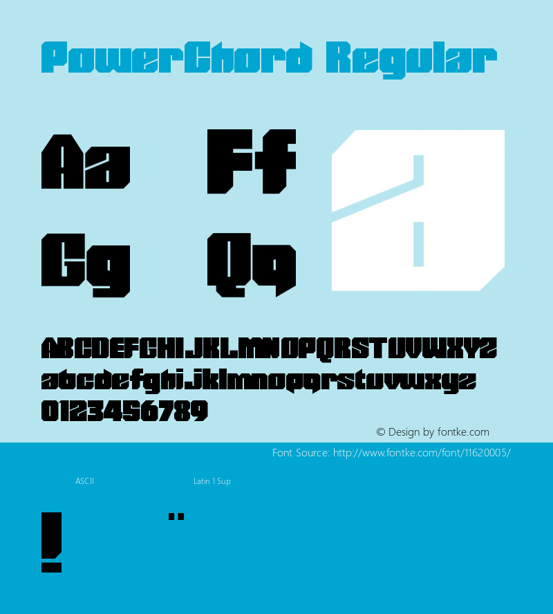 PowerChord Regular Version 1.0图片样张