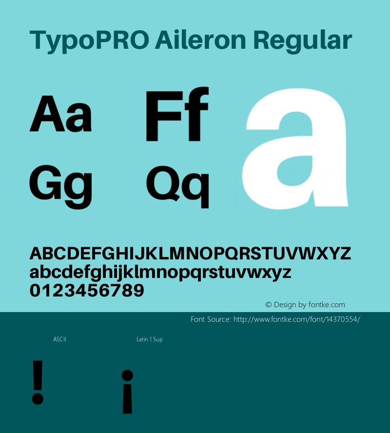 TypoPRO Aileron Regular Version 1.000;PS 001.000;hotconv 1.0.70;makeotf.lib2.5.58329图片样张