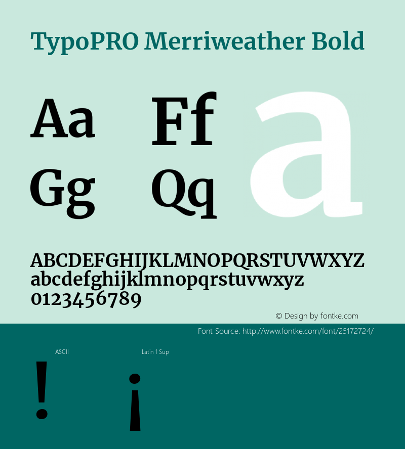 TypoPRO Merriweather Bold Version 2.002图片样张