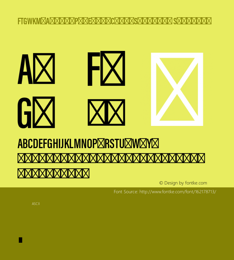 FTGWKM+AcuminProExtraCond-Semibold Version 1.0图片样张