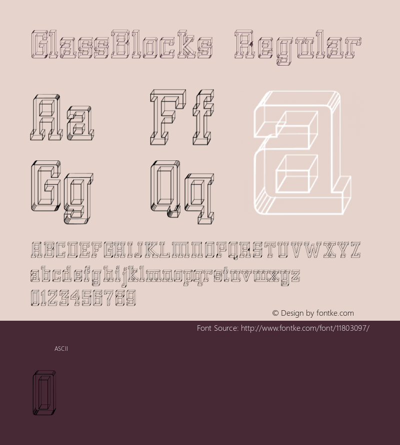 GlassBlocks Regular TBJ.1.0图片样张