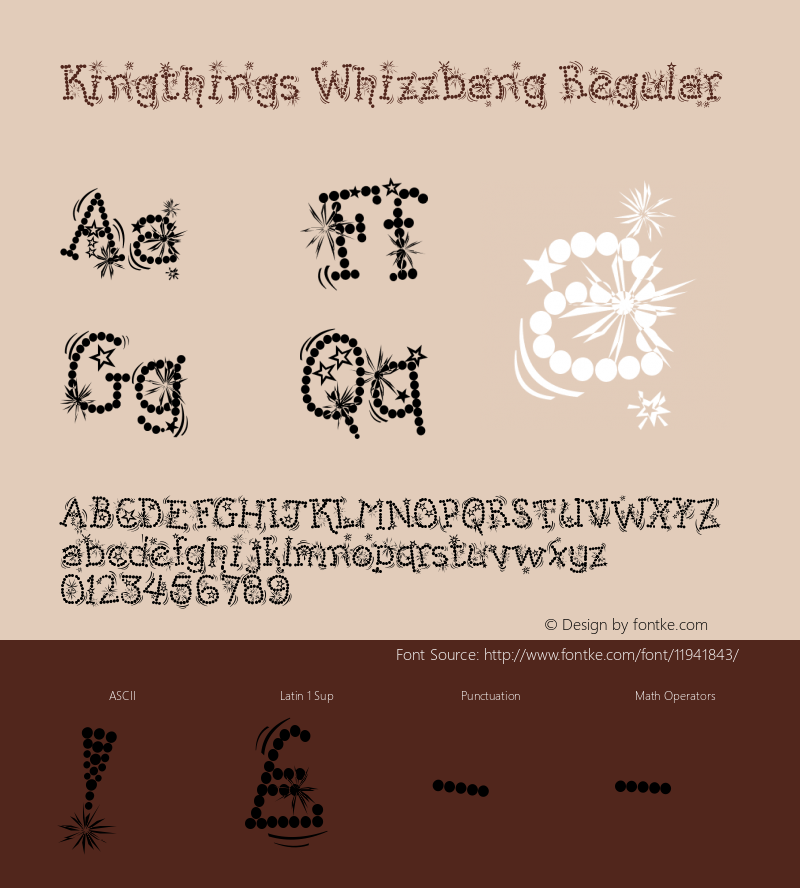 Kingthings Whizzbang Regular 1.0图片样张