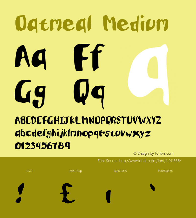 Oatmeal Medium Version 001.000图片样张