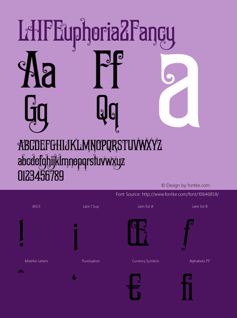 LHFEuphoria2Fancy ☞ (1.0) #License#;com.myfonts.easy.letterheadfonts.lhf-euphoria-2.fancy.wfkit2.version.4mqq图片样张